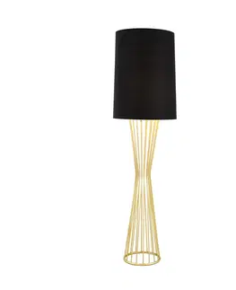 Stojací lampy Avonni Stojací lampa HLM-9073-1BSA ve zlaté a černé barvě