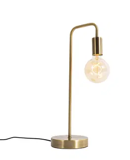 Stolni lampy Moderní stolní lampa bronzová - Facil