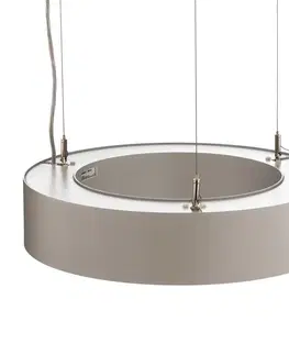 Závěsná světla BRUMBERG BRUMBERG Biro Circle UpDown DALI stříbrná 830 45cm