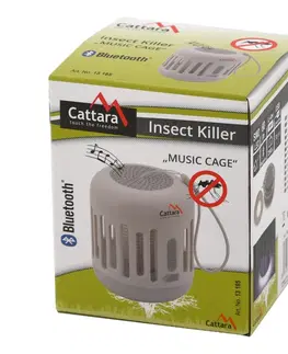 Svítilny Cattara Nabíjecí bluetooth svítilna s lapačem hmyzu Music cage, 60 lm