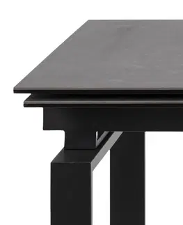 Jídelní stoly Actona Rozkládací stůl Huddersfield 160-240x85 cm černý