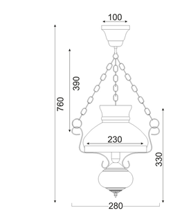 Designová závěsná svítidla ACA Lighting Elegant závěsné svítidlo DLA0411