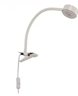 Stolní lampy a lampičky s klipem Lindby Svítidlo Jyla, bílé, GX53, 4000K, flexibilní rameno 