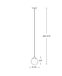 Moderní závěsná svítidla ZUMALINE Závěsné svítidlo RIANO P0454-01D-F7AC