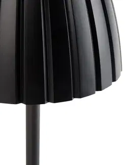 Stolni lampy Moderní stolní lampa černá 3-stupňová stmívatelná dobíjecí - Dolce