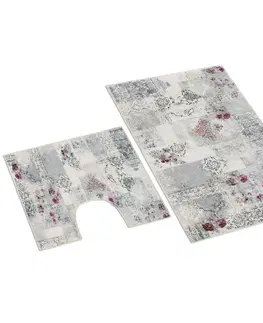 Koberce a koberečky Bellatex Sada koupelnových předložek Ornament 3D, 60 x 100 cm, 60 x 50 cm