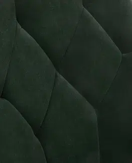 Křesla HALMAR Čalouněné křeslo Serriah tmavě zelené