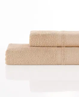 Ručníky 4Home Sada Deluxe osuška a ručník béžová, 70 x 140 cm, 50 x 100 cm