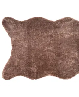 Koberce a koberečky Bo-ma Trading Kožešina Celine hnědá, 60 x 90 cm