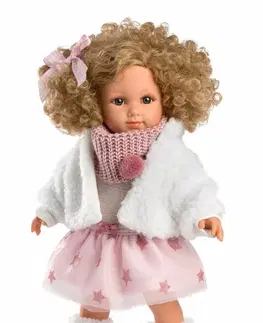 Hračky panenky LLORENS - 53542 ELENA - realistická panenka s měkkým látkovým tělem - 35 cm
