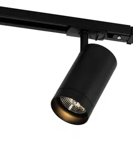 Listove osvetleni Moderní 1-fázový kolejnicový systém s 5 reflektory AR70 černá - Jeana Luxe
