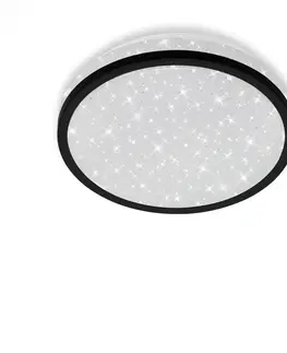LED stropní svítidla BRILONER LED stropní svítidlo hvězdné nebe, pr. 21,7 cm, 10 W, černá BRI 3456-015
