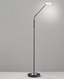 Stojací lampy FISCHER & HONSEL LED stojací lampa Dent stmívací CCT, 1 zdroj černá