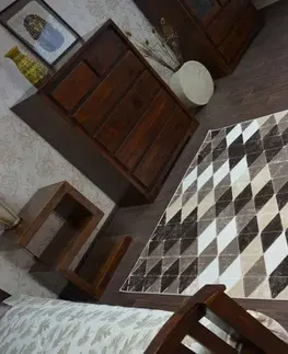 Koberce a koberečky Dywany Lusczow Kusový koberec ACRYLOVY YAZZ 7660 tmavě béžový / hnědý, velikost 240x330