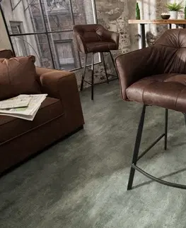 Luxusní barový nábytek Estila Luxusní židle Ima ve vitnage stylu hnědá