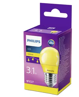 LED žárovky Philips E27 P45 LED žárovka 3,1W, žlutá