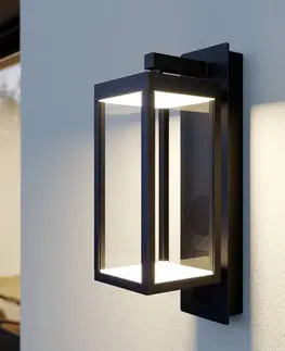 Venkovní nástěnná svítidla Lucande Lucande Ditta LED venkovní světlo, reproduktor