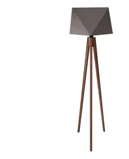 Lampy  Stojací lampa BAKARO 1xE27/60W/230V dub šedá 