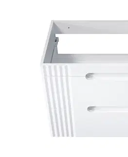 Koupelnový nábytek Comad Závěsná skříňka pod umyvadlo Fiji 80 cm bílá