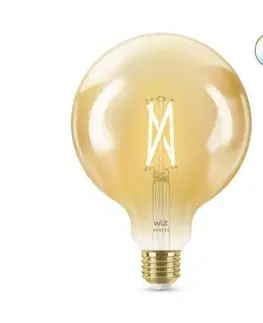 LED žárovky LED Žárovka WiZ Tunable White Filament Amber 8718699786816 E27 G125 6,7-50W 640lm 2000-5000K, stmívatelná