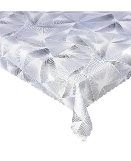 Ubrusy Forbyt, Ubrus s nešpinivou úpravou, Třpyt, šedý pr.155 cm