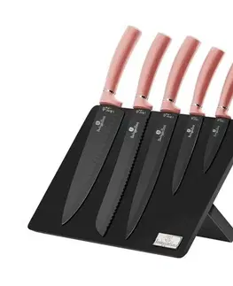 Kuchyňské nože Berlinger Haus 6dílná sada nožů s magnetickým stojanem I-Rose Edition