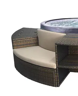 Vířivé bazény DEOKORK Mobilní vířivka VITA včetně nábytku (800L)