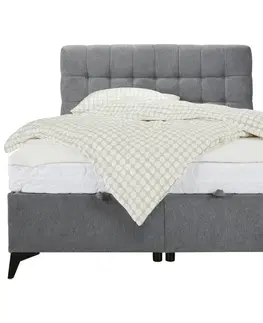 Manželské postele Kontinentální Postel Magic, 140x200cm,šedá