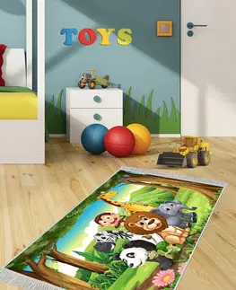 Koberce a koberečky Conceptum Hypnose Dětský koberec Animals 80x120 cm vícebarevný