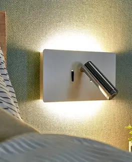 Nástěnná svítidla Lucande LED nástěnné světlo Elske s lampou na čtení