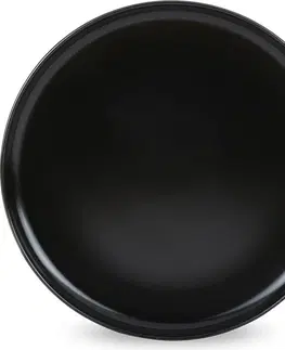 Talíře Konsimo Jídelní sada talířů pro 6 osob VICTO II 18 ks bílá/šedá/černá