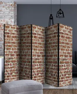 Paravány Paraván Brick Space Dekorhome 225x172 cm (5-dílný)