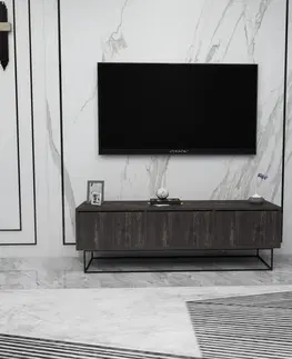 Televizní stolky Televizní stolek KORDON hnědý černý