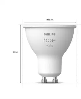 Chytré žárovky Philips Hue Philips Hue White 5,2 W GU10 LED žárovka, sada 2ks
