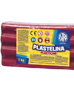 Hračky ASTRA - Plastelína 1kg Růžová tmavá, 303111008