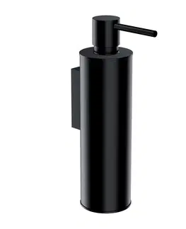 Dávkovače mýdla OMNIRES MODERN PROJECT nástěnný dávkovač tekutého mýdla černá mat /BLM/ MP60721BL