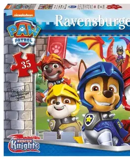 Hračky puzzle RAVENSBURGER - Tlapková patrola: Hrdinští psi 35 dílků