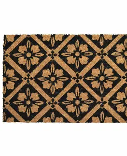 Koberce a koberečky Home Elements Kokosová rohožka Kytičky, 40 x 60 cm