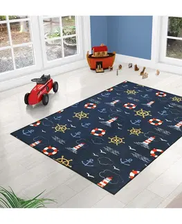 Koberce a koberečky Bellatex Dětský kusový koberec Moře, 100 x 150 cm