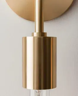 Klasická nástěnná svítidla HUDSON VALLEY nástěnné svítidlo AVA ocel staromosaz E27 1x40W H109101A-AGB-CE