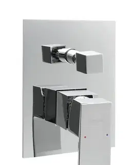 Koupelnové baterie SAPHO LATUS podomítková sprchová baterie, 2 výstupy, chrom 1102-42