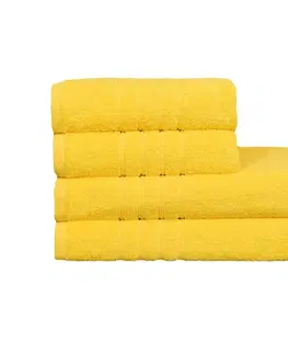 Ručníky Bavlněný ručník a osuška, Finer žlutý 50 x 95 cm