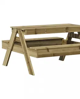 Zahradní stolky Piknikový stůl pro děti 88 x 97 x 52 cm impregnovaná borovice