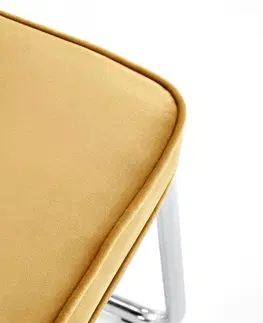 Jídelní sety Konzolová jídelní židle K510 Halmar Hořčicová