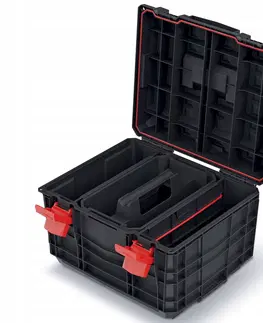 Zahradní nářadí Prosperplast Sada kufrů na nářadí 3 ks XEBLOCCK PRO 45 x 38 x 80 cm černo-červená