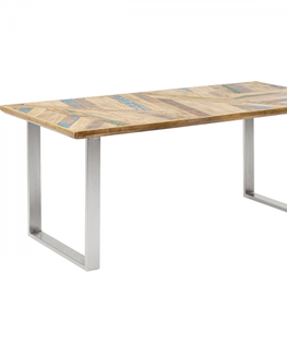 Jídelní stoly KARE Design Jídelní stůl Abstract - chrom, 180x90cm
