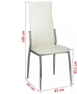 Židle Jídelní židle 2 ks umělá kůže Dekorhome Modrá