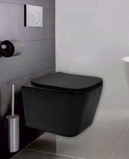 Záchody REA Závěsná WC mísa Julio Black Matt REA-C6550
