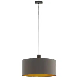 Závěsná světla EGLO Závěsné světlo Concessa cappuccino/zlatá Ø 53 cm