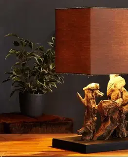 Stolní lampy LuxD 17115 Stolní lampa z naplaveného dřeva NATURE